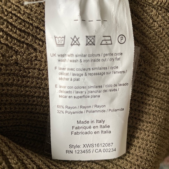 HIGHLINE COLLECTIVE SLEEVELESS TURTLENECK TOP DARK GREEN Sz LX - Picture 8 of 12